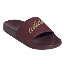 adidas Slides Adilette Shower - adidas Logo - Burgundy Women - 1 Pair